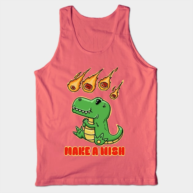 Make a Wish Dino Tank Top by RiyanRizqi